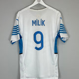 Shop 2021/22 MARSEILLE MILIK #9 *PLAYER ISSUE* HOME SHIRT (L) PUMA, classic football shirts, vintage football shirts & retro soccer jerseys at Cult Kits