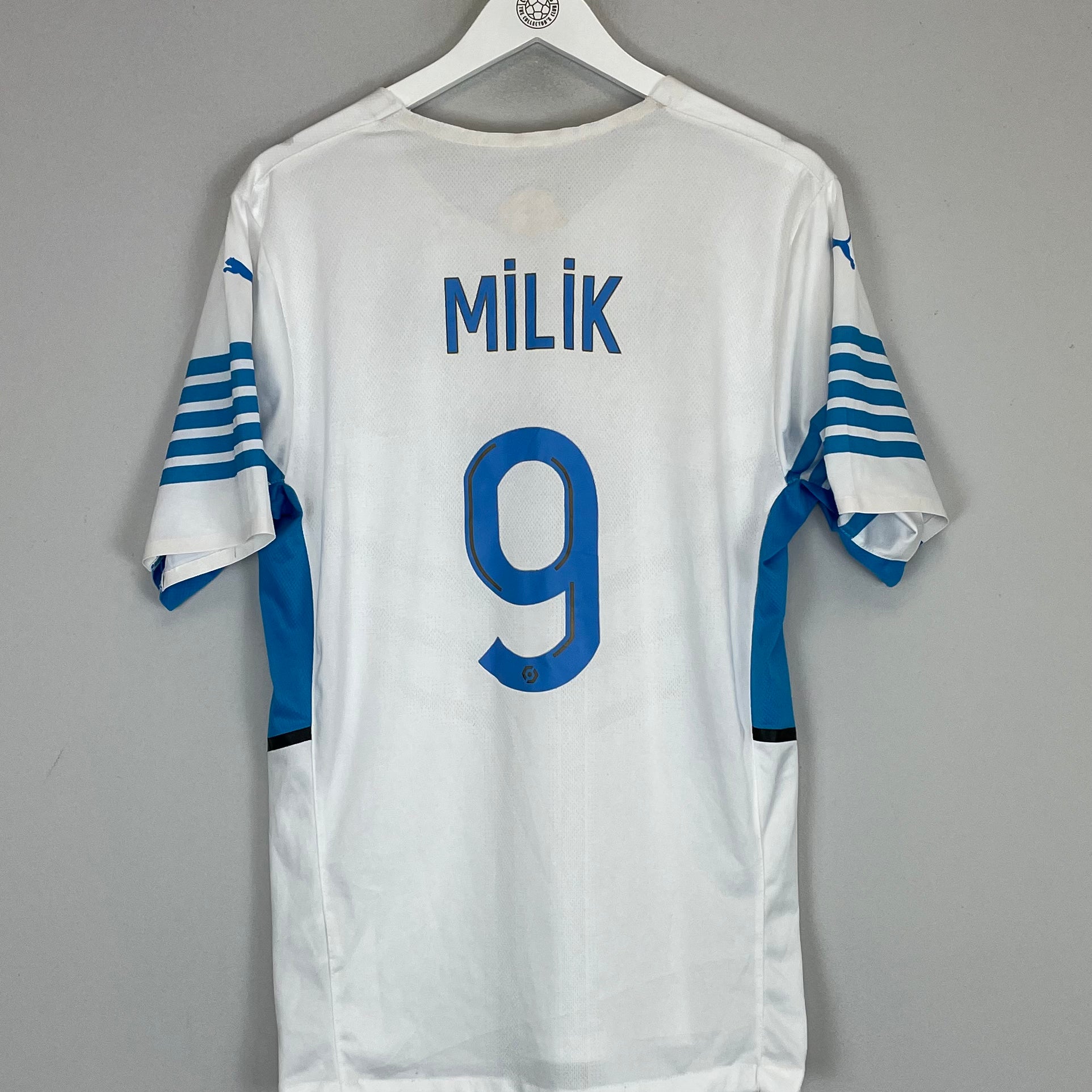 Shop 2021/22 MARSEILLE MILIK #9 *PLAYER ISSUE* HOME SHIRT (L) PUMA, classic football shirts, vintage football shirts & retro soccer jerseys at Cult Kits