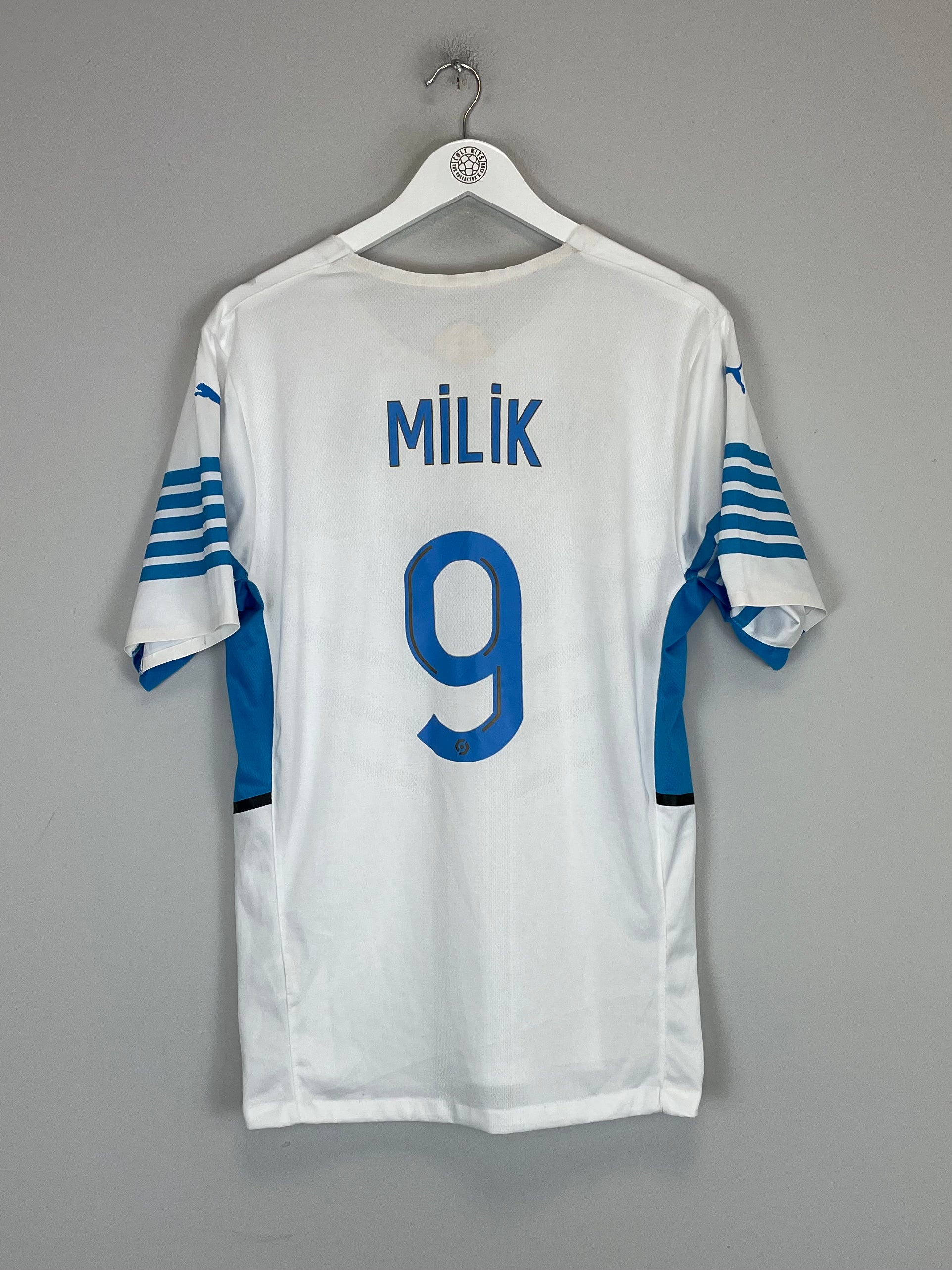 Shop 2021/22 MARSEILLE MILIK #9 *PLAYER ISSUE* HOME SHIRT (L) PUMA, classic football shirts, vintage football shirts & retro soccer jerseys at Cult Kits