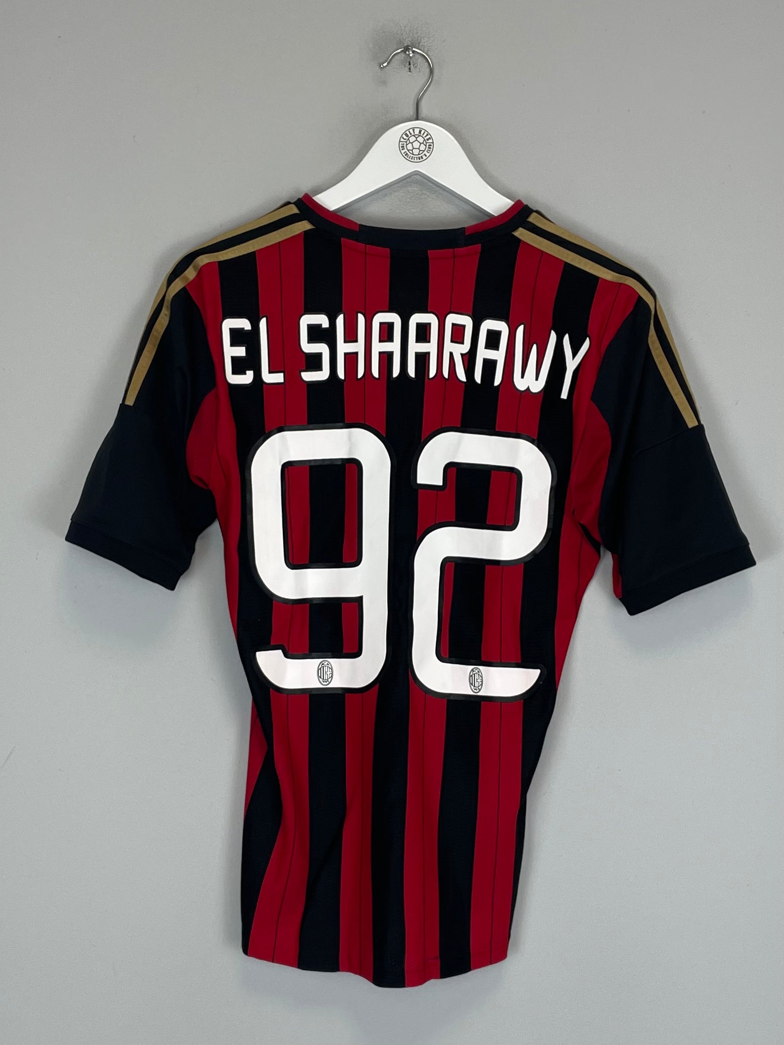 Shop 2013/14 AC MILAN EL SHAARAWY #92 HOME SHIRT (S) ADIDAS, classic football shirts, vintage football shirts & retro soccer jerseys at Cult Kits