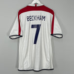 Shop 2003/05 ENGLAND BECKHAM #7 HOME SHIRT (XXL) UMBRO, classic football shirts, vintage football shirts & retro soccer jerseys at Cult Kits