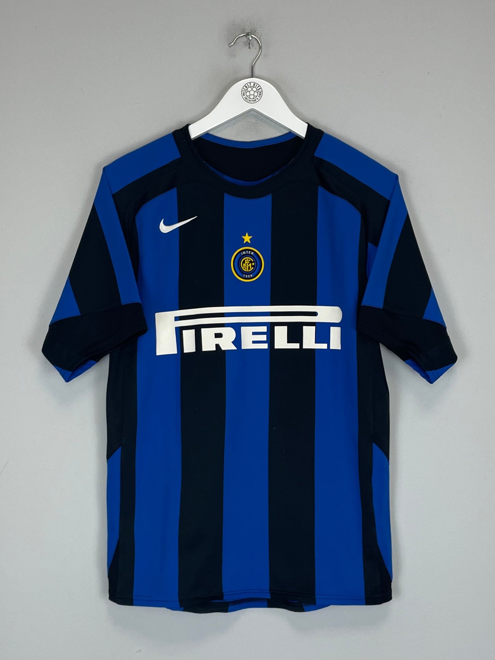Shop 2003/04 INTER MILAN VIERI #32 HOME SHIRT (S) NIKE, classic football shirts, vintage football shirts & retro soccer jerseys at Cult Kits
