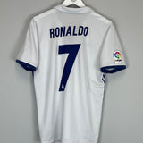 Shop 2016/17 REAL MADRID RONALDO #7 HOME SHIRT (M) ADIDAS, classic football shirts, vintage football shirts & retro soccer jerseys at Cult Kits