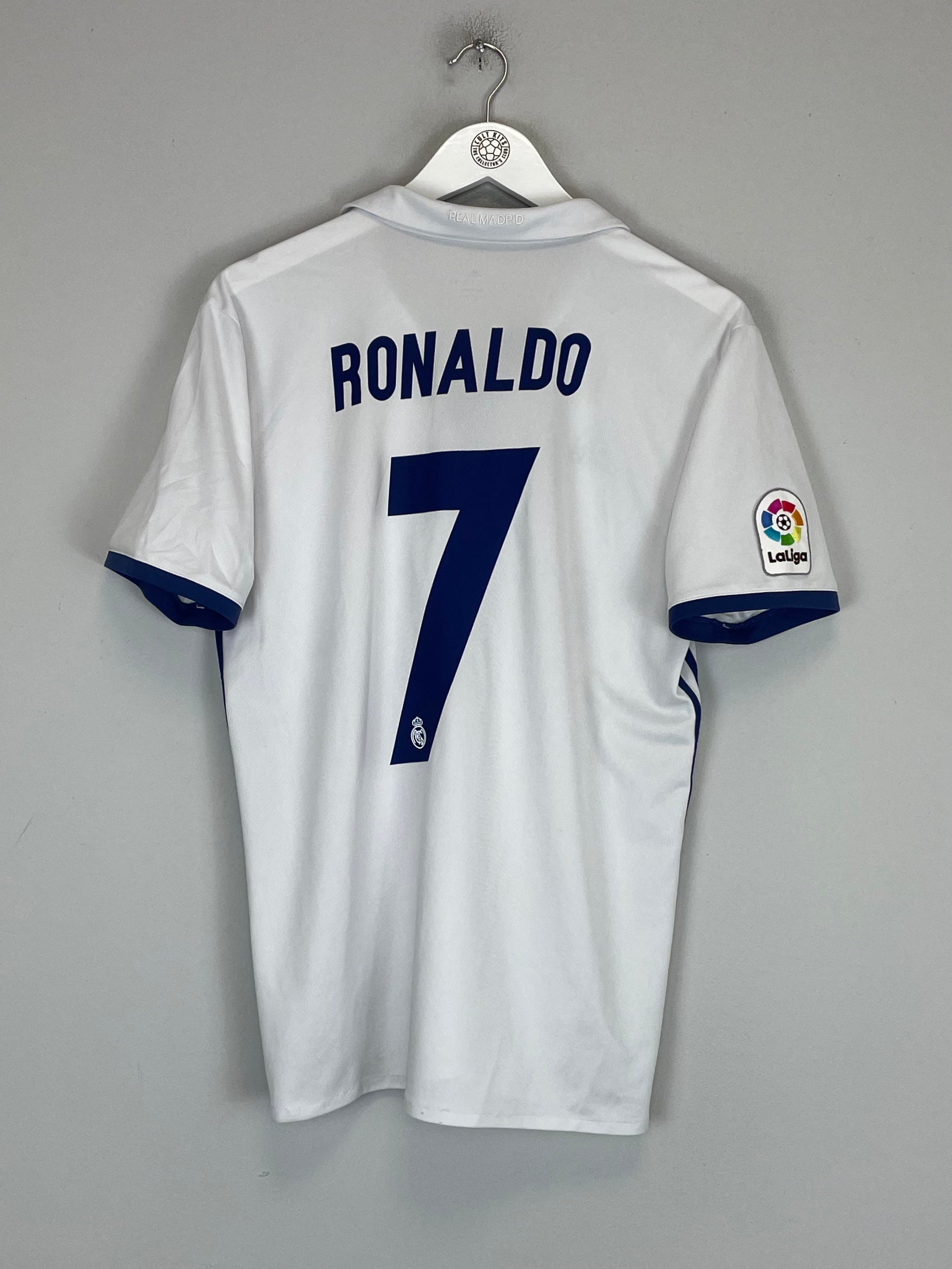 Shop 2016/17 REAL MADRID RONALDO #7 HOME SHIRT (M) ADIDAS, classic football shirts, vintage football shirts & retro soccer jerseys at Cult Kits