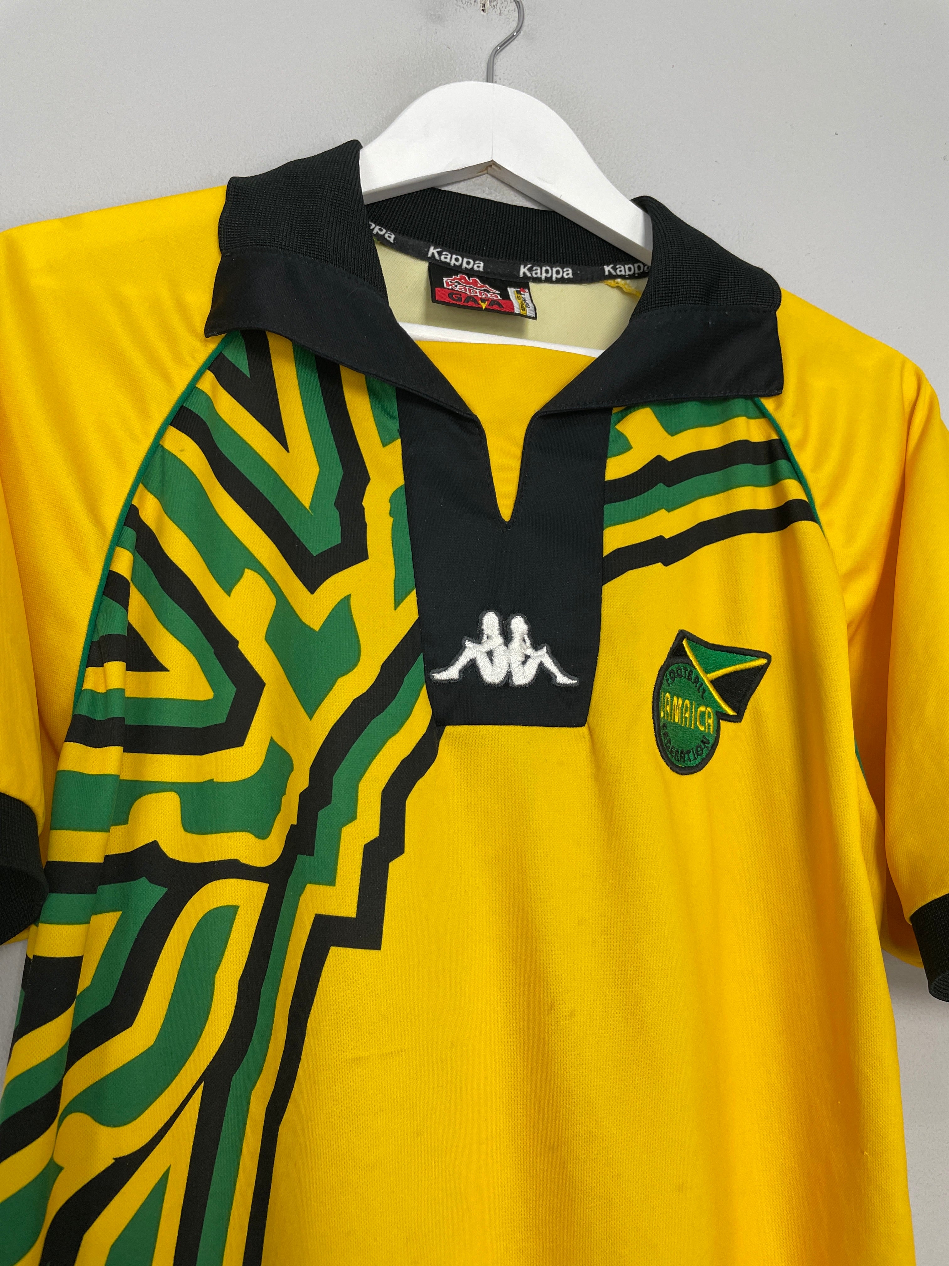 Shop 1998/00 JAMAICA HOME SHIRT (L) KAPPA, classic football shirts, vintage football shirts & retro soccer jerseys at Cult Kits