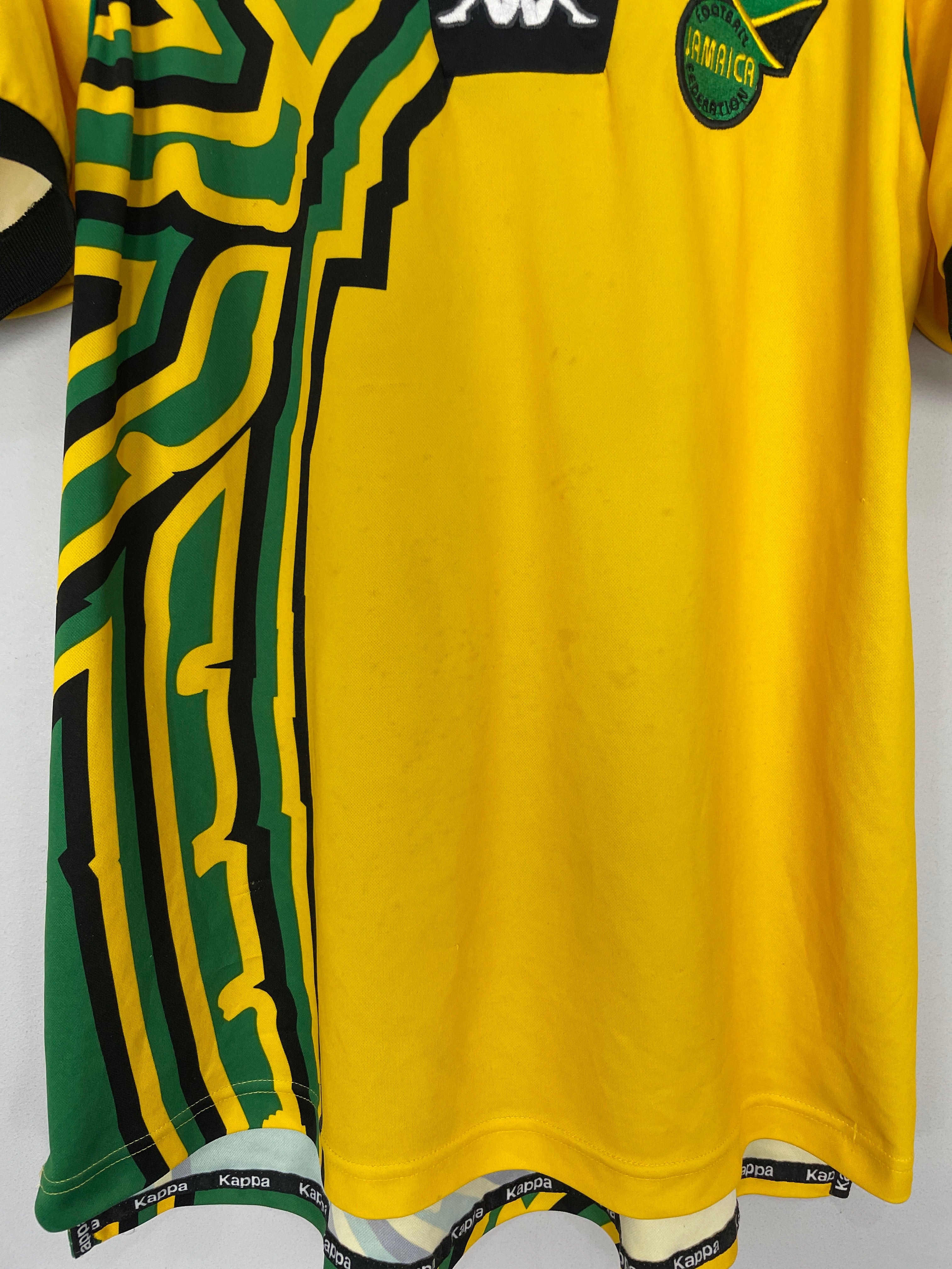 Shop 1998/00 JAMAICA HOME SHIRT (L) KAPPA, classic football shirts, vintage football shirts & retro soccer jerseys at Cult Kits