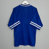 Shop 1996/98 LEICESTER CITY HOME SHIRT (L) FOX LEISURE, classic football shirts, vintage football shirts & retro soccer jerseys at Cult Kits