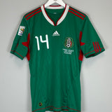 2010 MEXICO HERNANDEZ #10 HOME SHIRT (M) ADIDAS