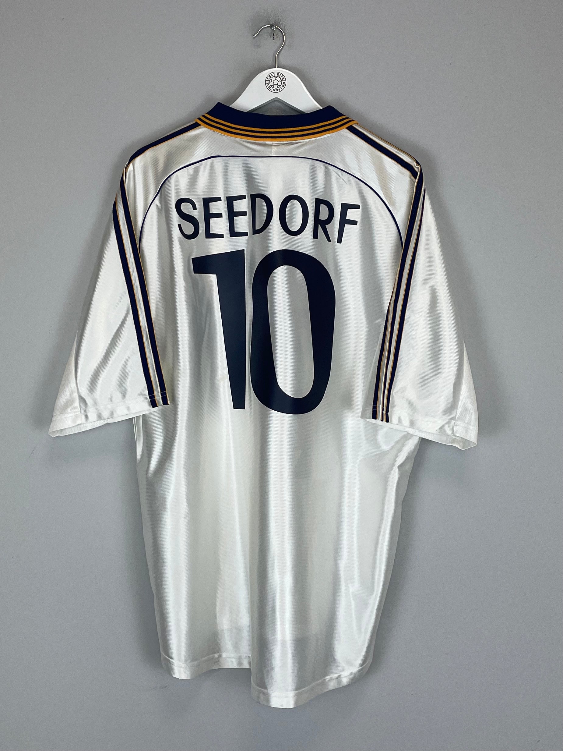 Shop 1998/00 REAL MADRID SEEDORF #10 HOME SHIRT (XL) ADIDAS, classic football shirts, vintage football shirts & retro soccer jerseys at Cult Kits