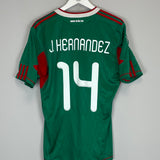 2010 MEXICO HERNANDEZ #10 HOME SHIRT (M) ADIDAS