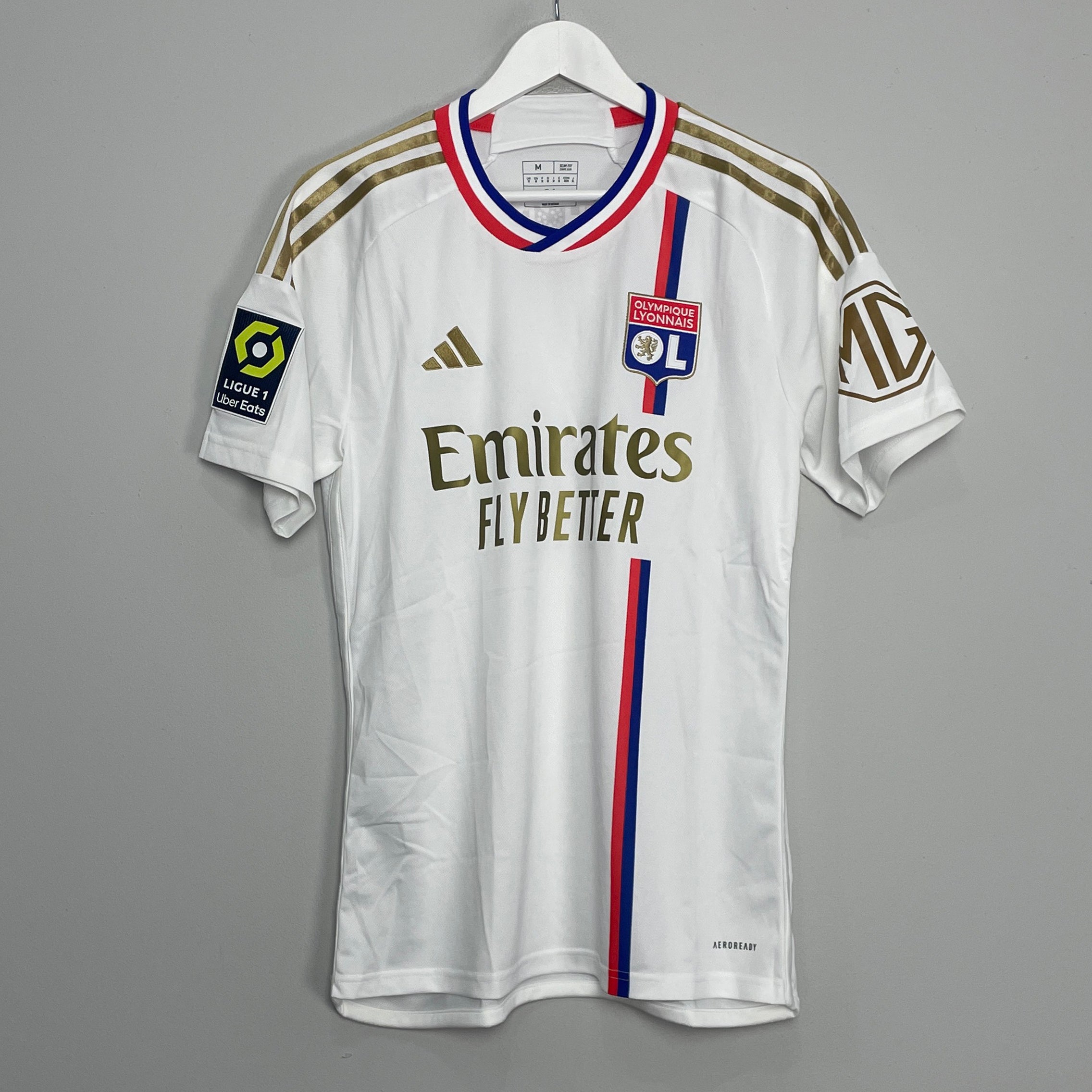 Shop 2023/24 LYON HOME SHIRT (M) ADIDAS, classic football shirts, vintage football shirts & retro soccer jerseys at Cult Kits