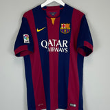 Shop 2014/15 BARCELONA A.INIESTA #8 HOME SHIRT (L) NIKE, classic football shirts, vintage football shirts & retro soccer jerseys at Cult Kits