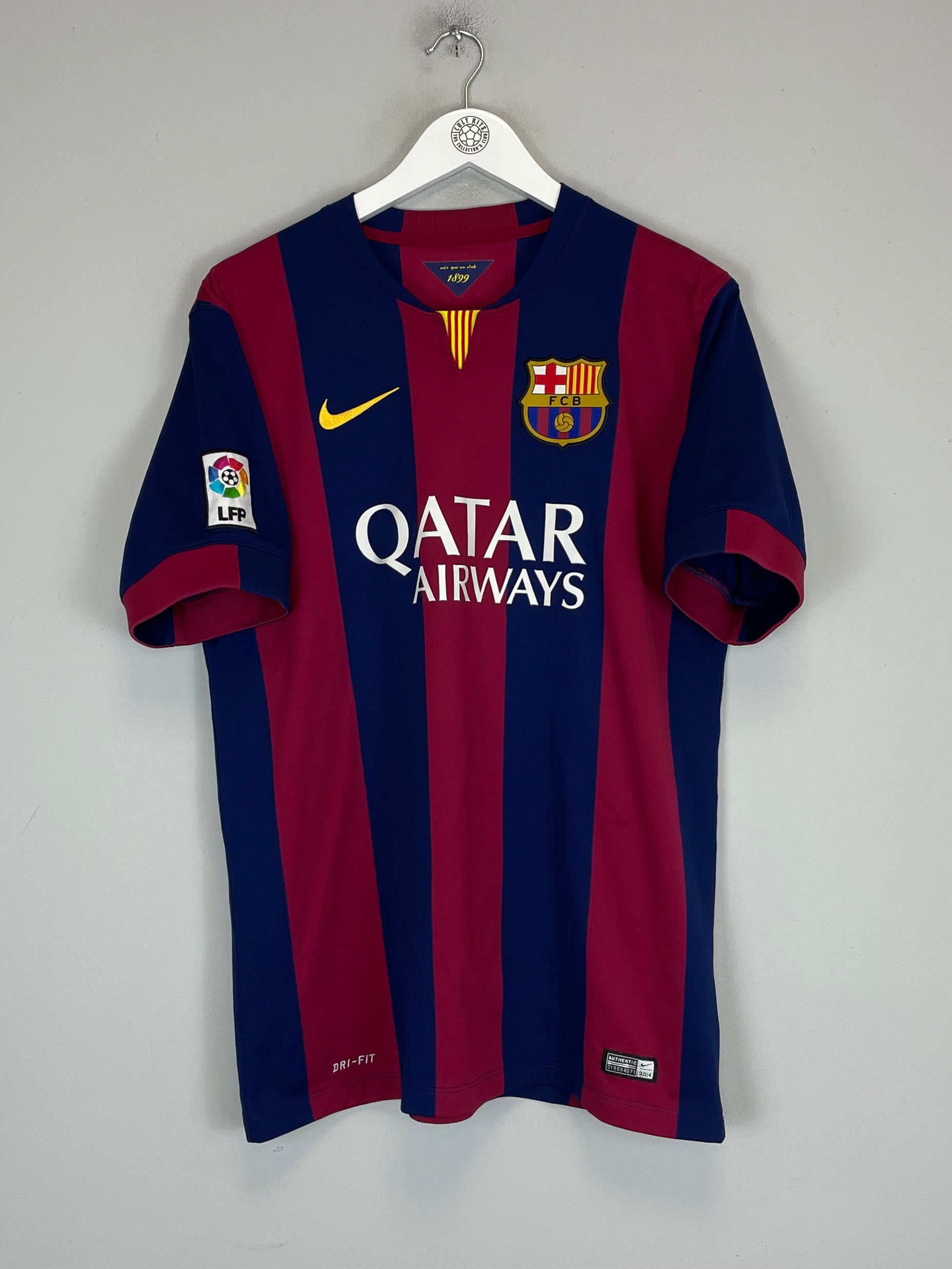 Shop 2014/15 BARCELONA A.INIESTA #8 HOME SHIRT (L) NIKE, classic football shirts, vintage football shirts & retro soccer jerseys at Cult Kits