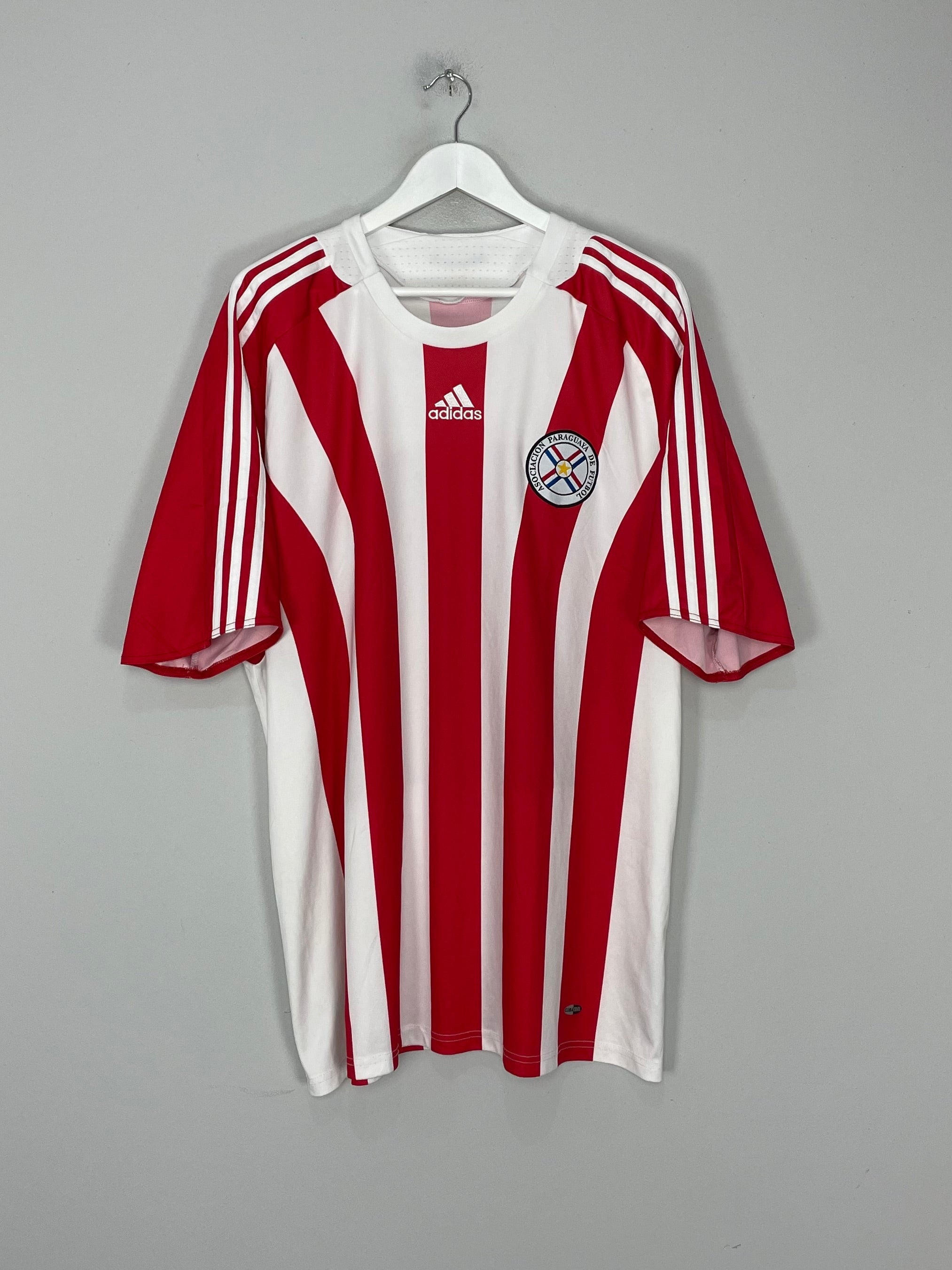 Shop 2007/09 PARAGUAY HOME SHIRT (XXL) ADIDAS, classic football shirts, vintage football shirts & retro soccer jerseys at Cult Kits