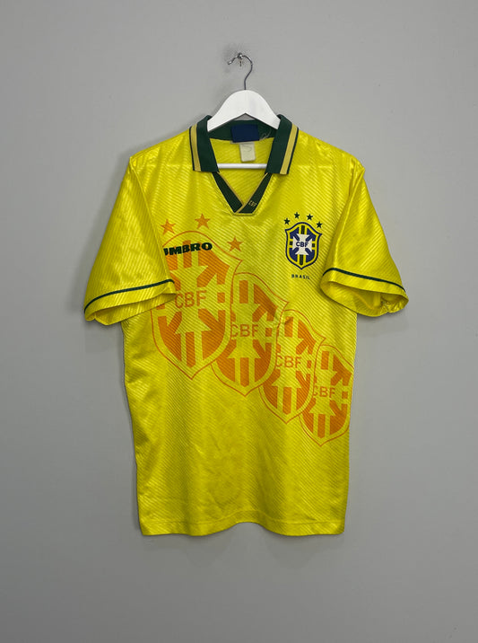 1994/96 BRAZIL #10 HOME SHIRT (L) UMBRO