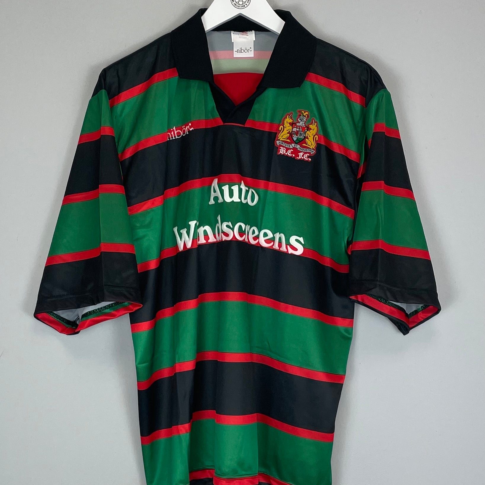Shop 1995/96 BRISTOL CITY *MINT* AWAY SHIRT (XL) NIBOR, classic football shirts, vintage football shirts & retro soccer jerseys at Cult Kits