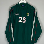 Shop 2002/03 MEXICO JORGE CAMPOS #23 TRAINING JUMPER (S) ATLETICA, classic football shirts, vintage football shirts & retro soccer jerseys at Cult Kits