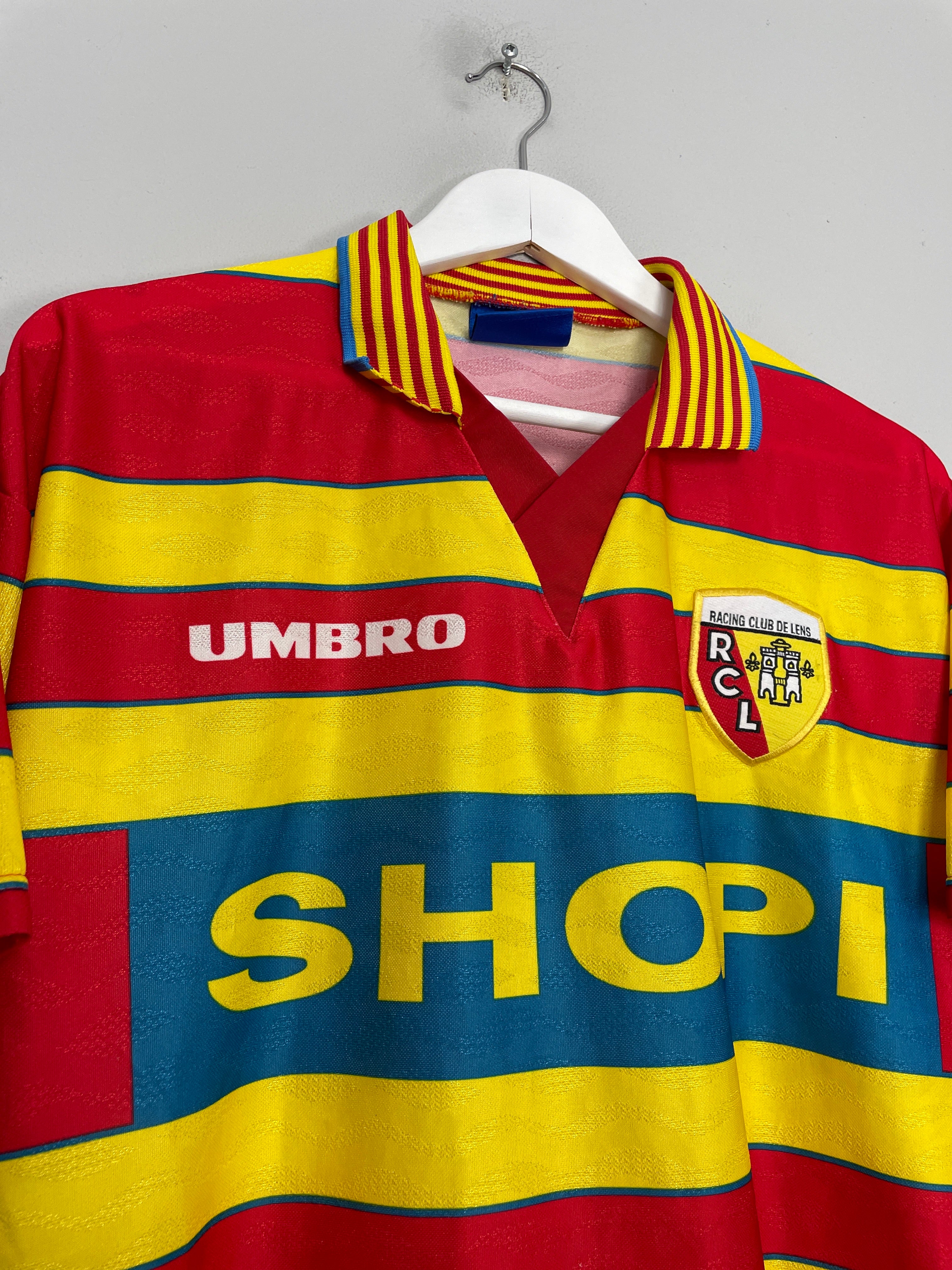 CULT KITS 1996 97 RC LENS HOME SHIRT M UMBRO Cult Kits