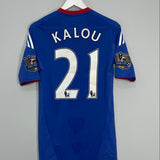 2010/11 CHELSEA KALOU #21 *MATCH ISSUE* HOME SHIRT (M) ADIDAS