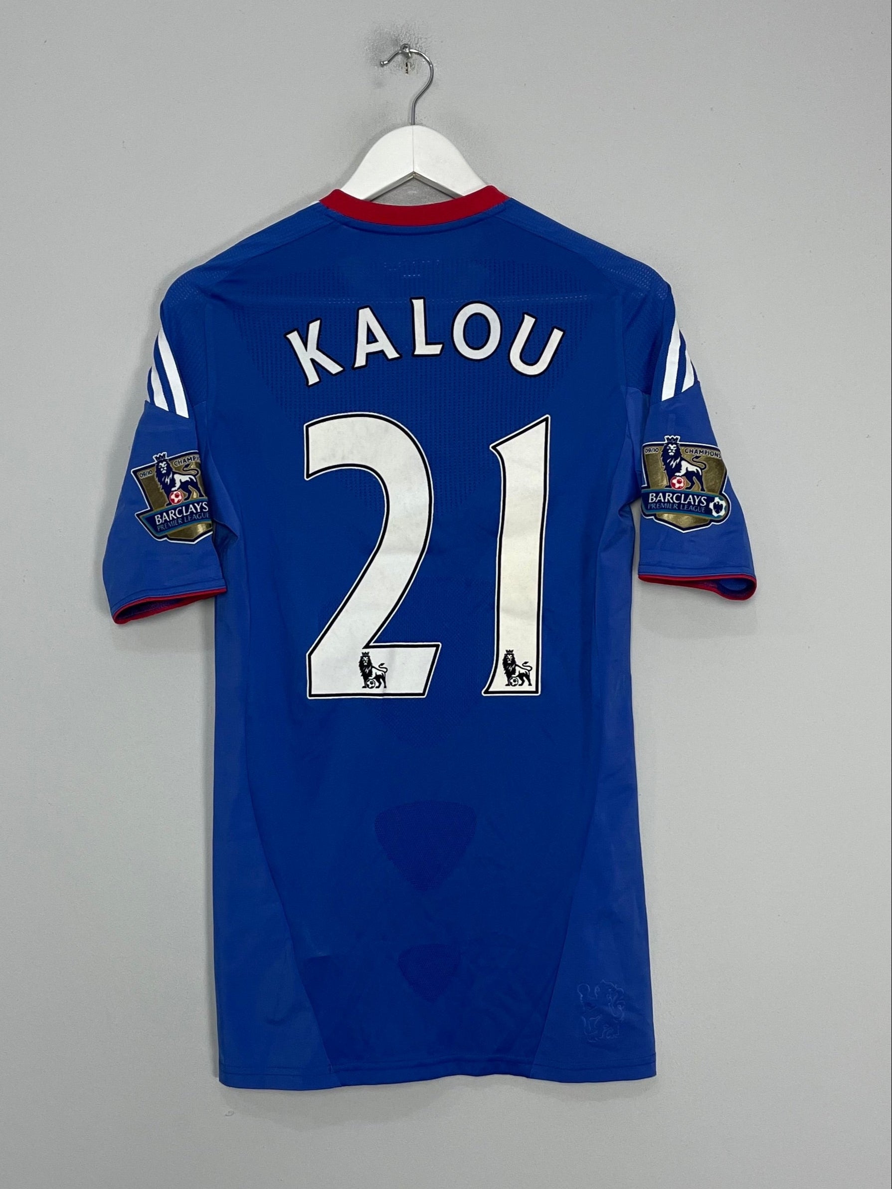 2010/11 CHELSEA KALOU #21 *MATCH ISSUE* HOME SHIRT (M) ADIDAS