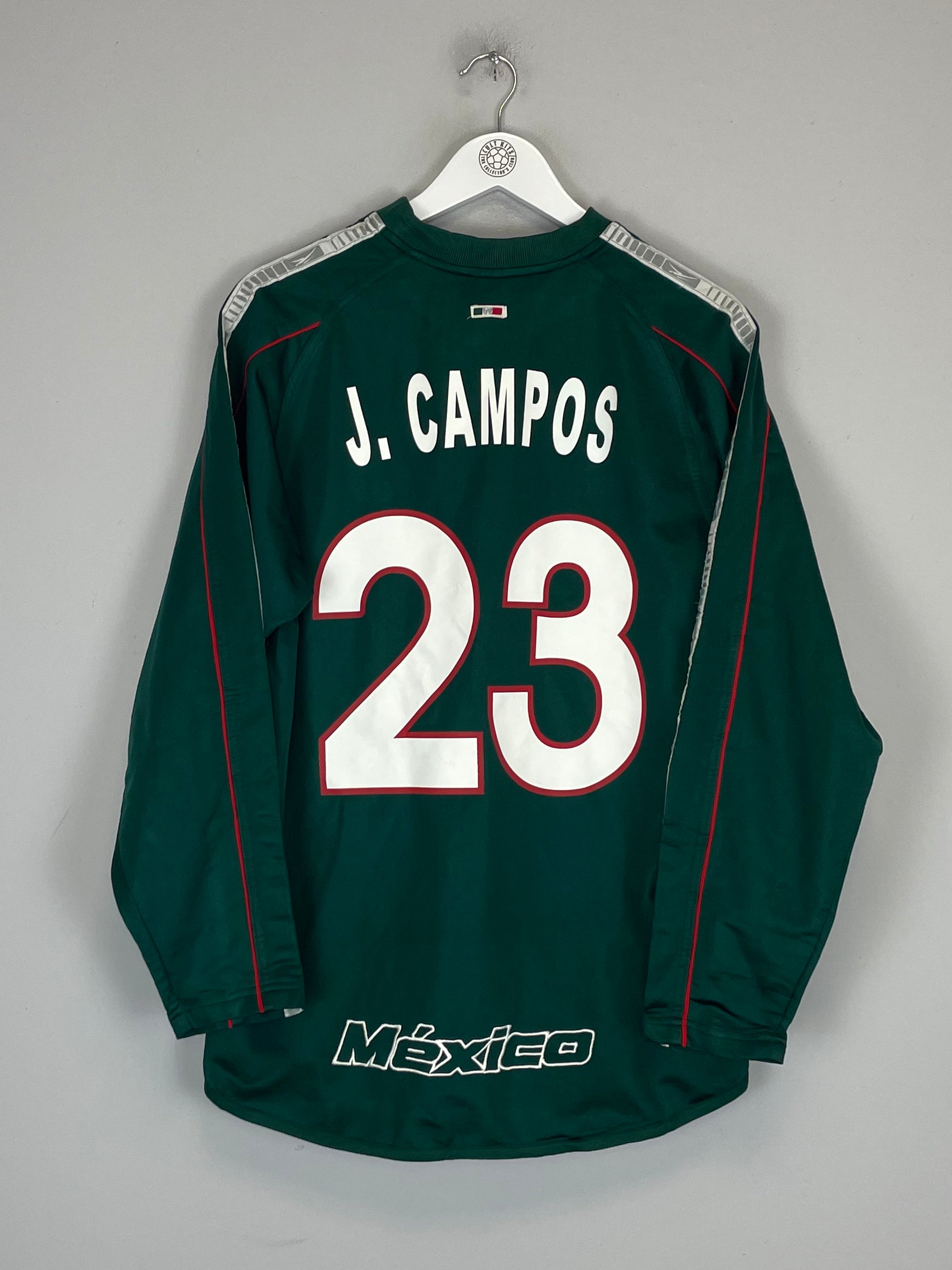 Shop 2002/03 MEXICO JORGE CAMPOS #23 TRAINING JUMPER (S) ATLETICA, classic football shirts, vintage football shirts & retro soccer jerseys at Cult Kits