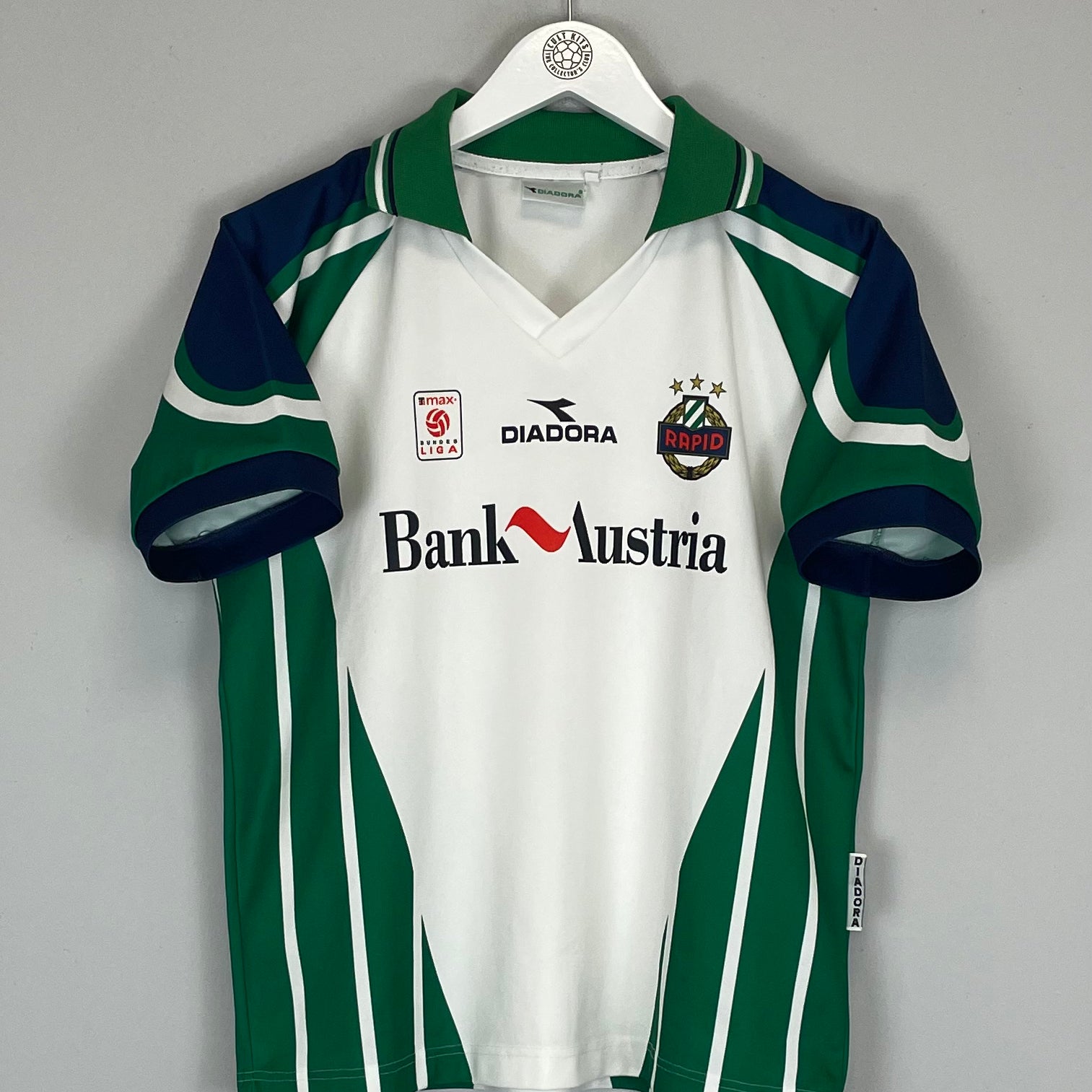Shop 1998/99 SK RAPID VIENNA HOME SHIRT (L. KIDS) DIADORA, classic football shirts, vintage football shirts & retro soccer jerseys at Cult Kits