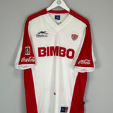 Shop 2001/02 NECAXA AWAY SHIRT (XL) ATLETICA, classic football shirts, vintage football shirts & retro soccer jerseys at Cult Kits