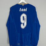 Shop 2007/08 ITALY TONI #9 *MATCH ISSUED + SIGNED* L/S HOME SHIRT (L) PUMA, classic football shirts, vintage football shirts & retro soccer jerseys at Cult Kits