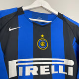 Shop 2004/05 INTER MILAN ADRIANO #10 HOME SHIRT (L) NIKE, classic football shirts, vintage football shirts & retro soccer jerseys at Cult Kits
