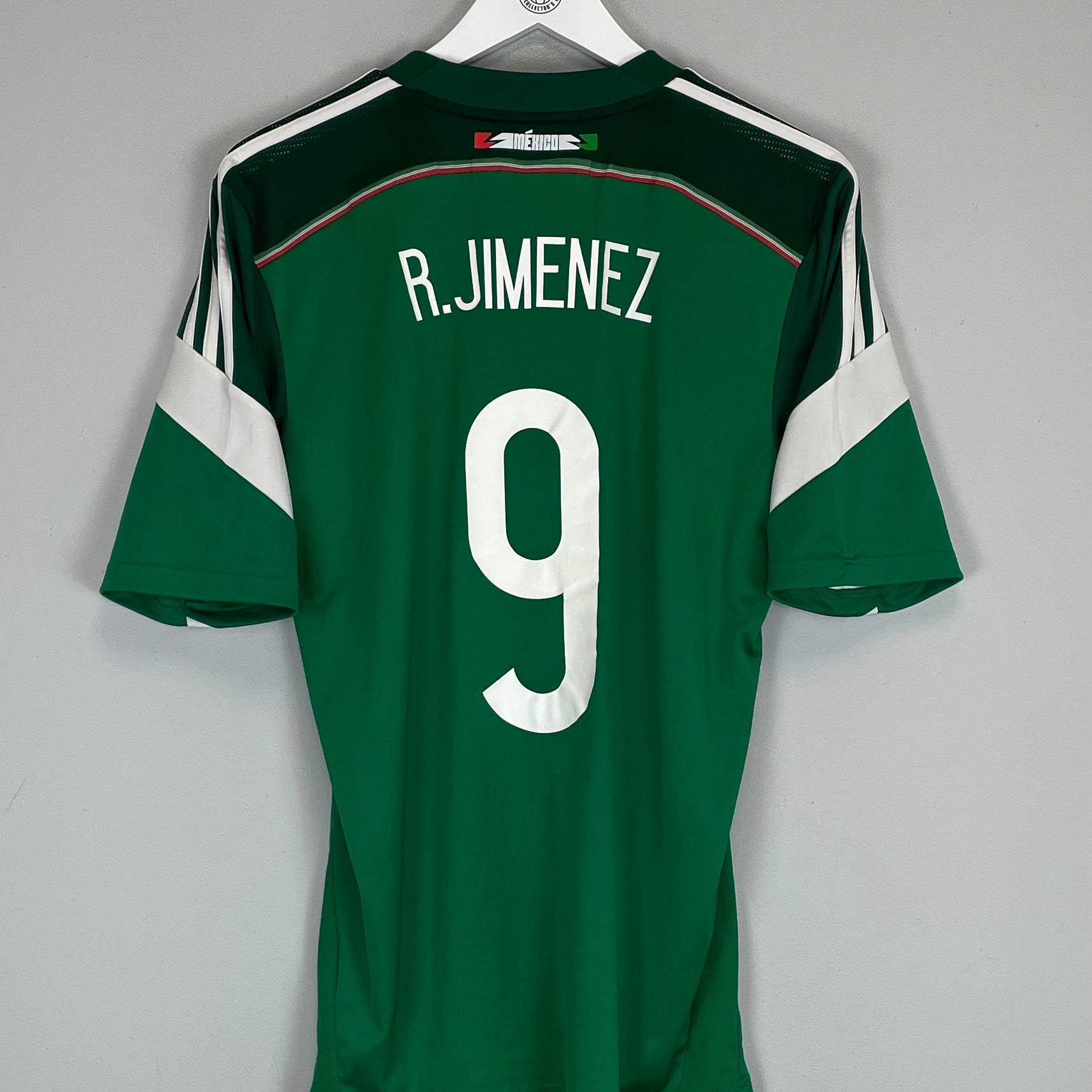 Shop 2014 MEXICO R.JIMENEZ #9 HOME SHIRT (M) ADIDAS, classic football shirts, vintage football shirts & retro soccer jerseys at Cult Kits