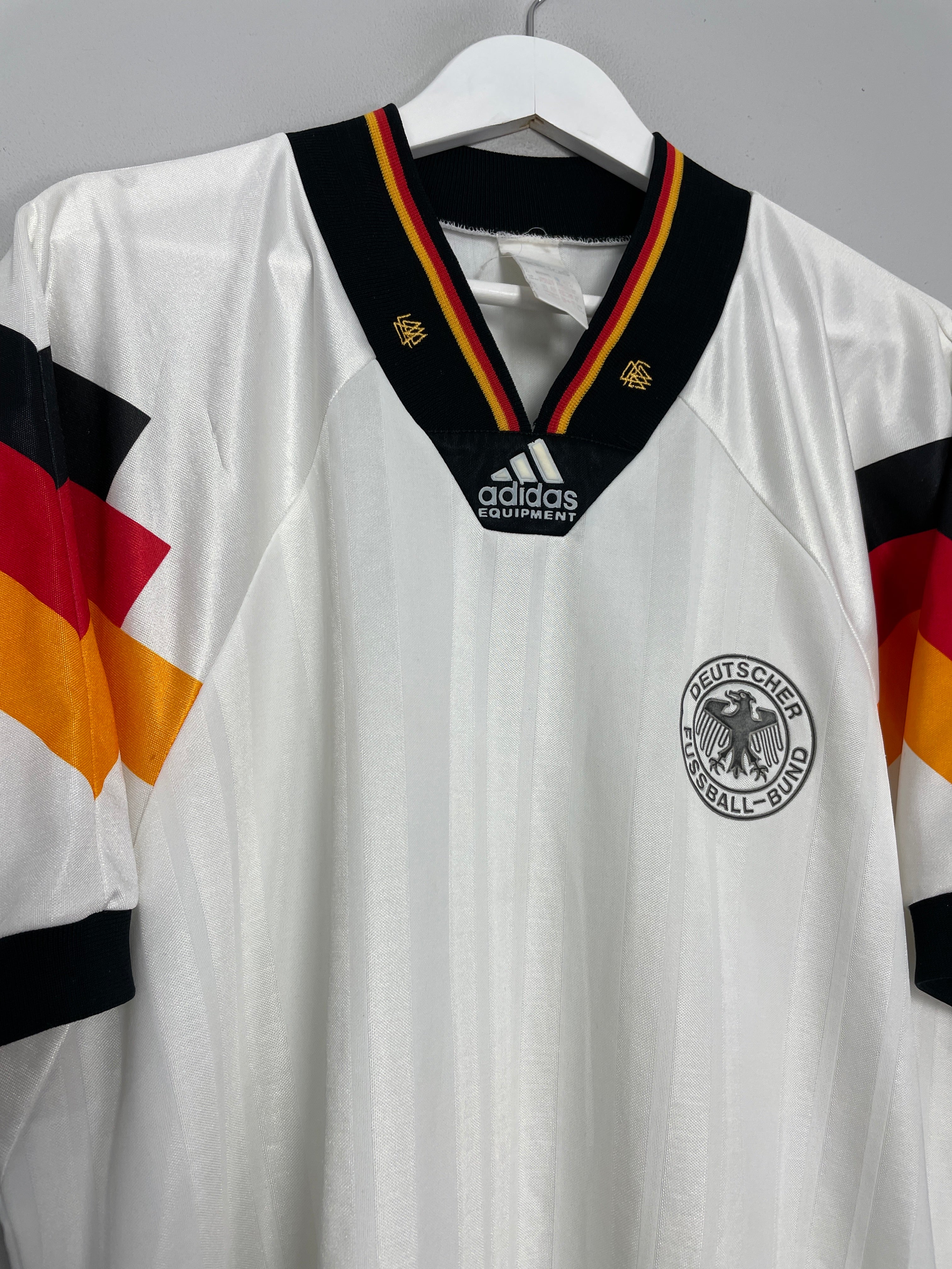 Shop 1992/94 GERMANY HOME SHIRT (XL) ADIDAS, classic football shirts, vintage football shirts & retro soccer jerseys at Cult Kits