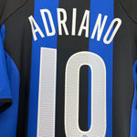 Shop 2004/05 INTER MILAN ADRIANO #10 HOME SHIRT (L) NIKE, classic football shirts, vintage football shirts & retro soccer jerseys at Cult Kits