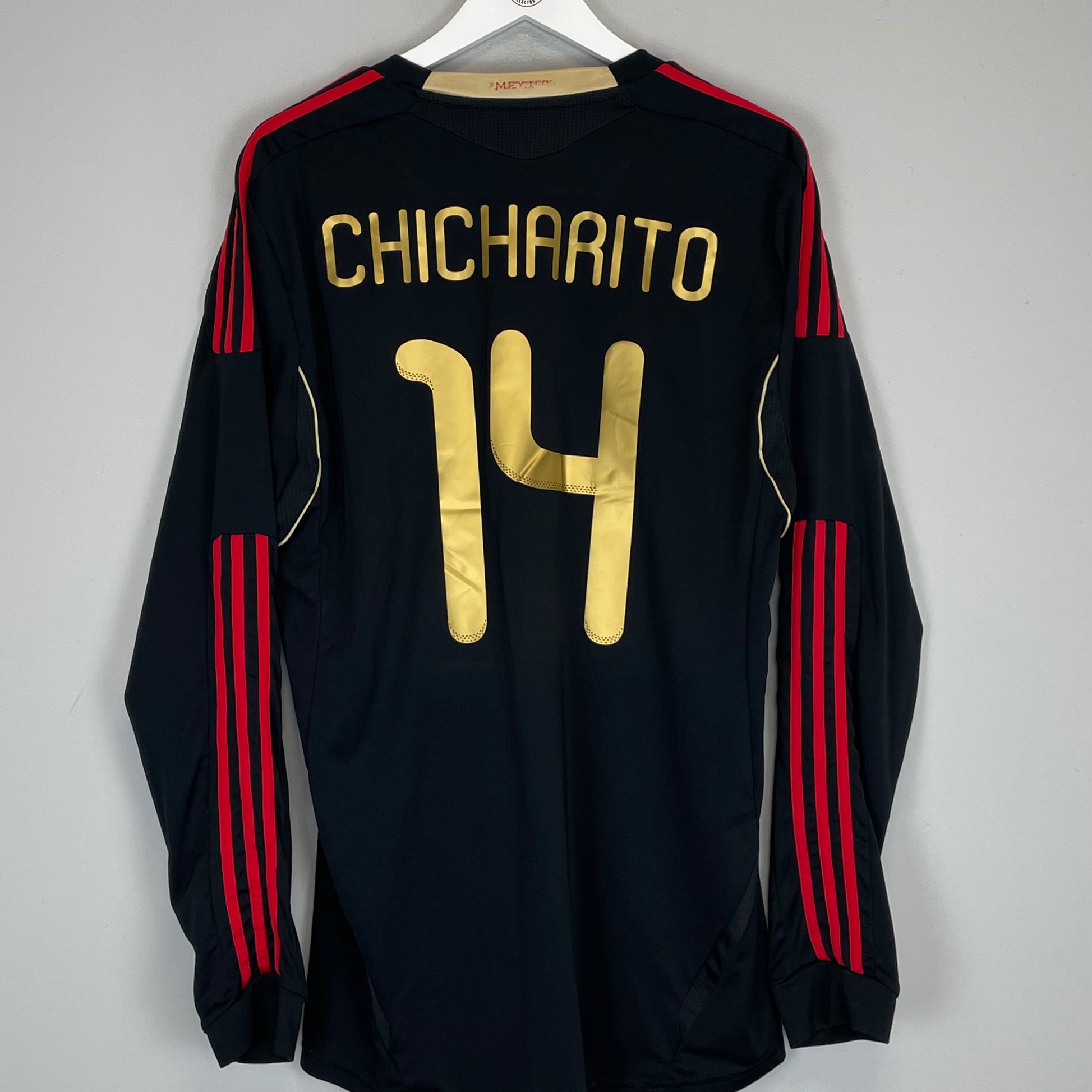 Shop 2011/12 MEXICO CHICHARITO #14 L/S AWAY SHIRT (XL) ADIDAS, classic football shirts, vintage football shirts & retro soccer jerseys at Cult Kits