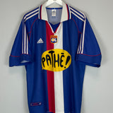 2000/01 LYON AWAY SHIRT (XL) ADIDAS