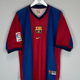 1998/00 BARCELONA GUARDIOLA #4 HOME SHIRT (L) NIKE