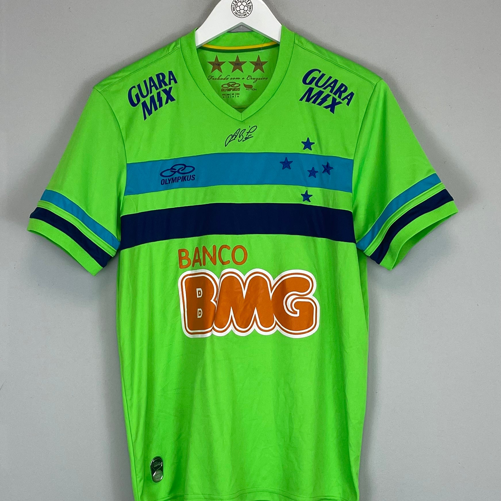 Shop 2014/15 CRUZEIRO #1 GK SHIRT (M) OLYMPIKUS, classic football shirts, vintage football shirts & retro soccer jerseys at Cult Kits