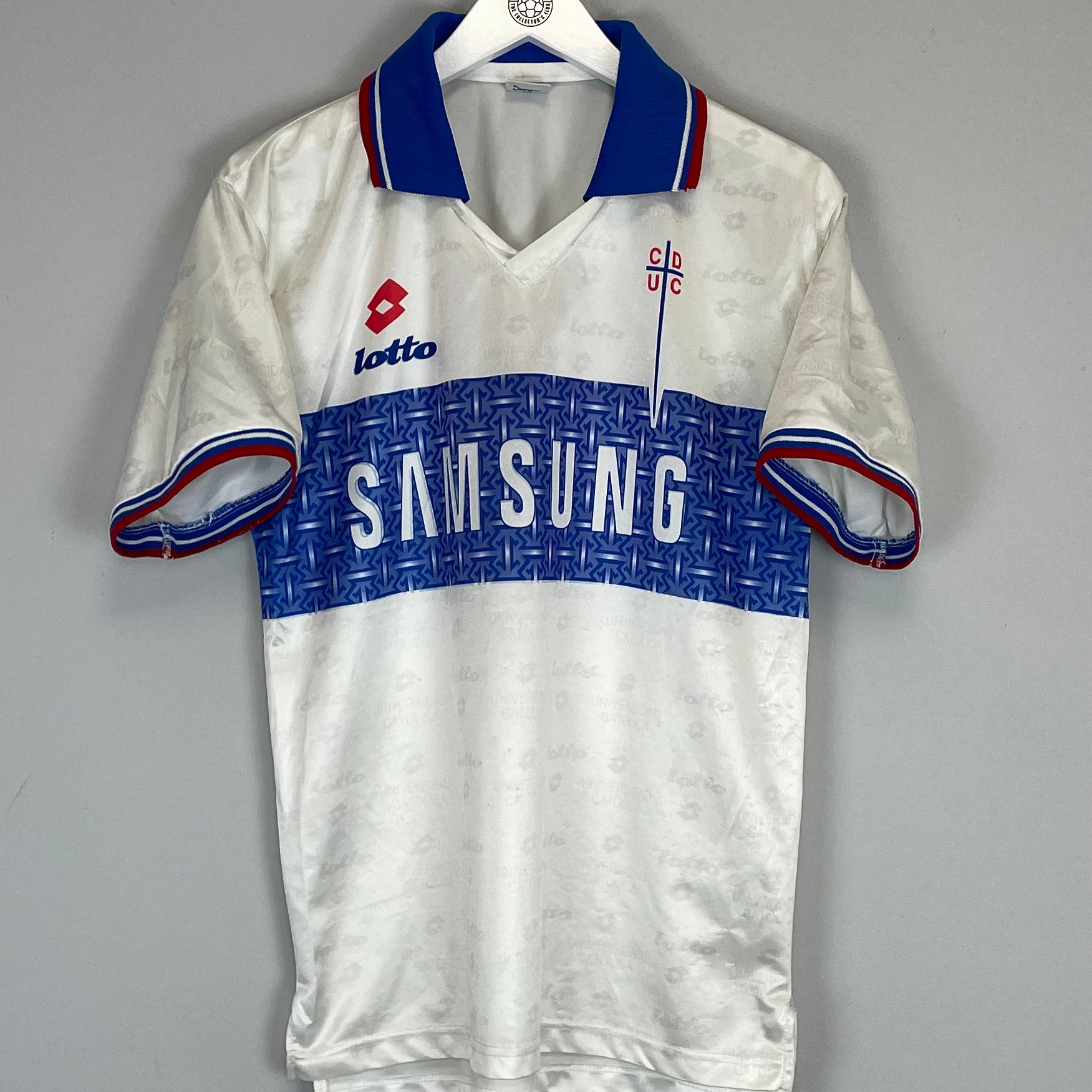 Shop 1996 UNIVERSIDAD CATOLICA #10 HOME SHIRT (M) LOTTO, classic football shirts, vintage football shirts & retro soccer jerseys at Cult Kits