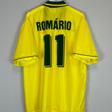 1994 BRAZIL ROMARIO #11 *MINT* HOME SHIRT (XXL) UMBRO