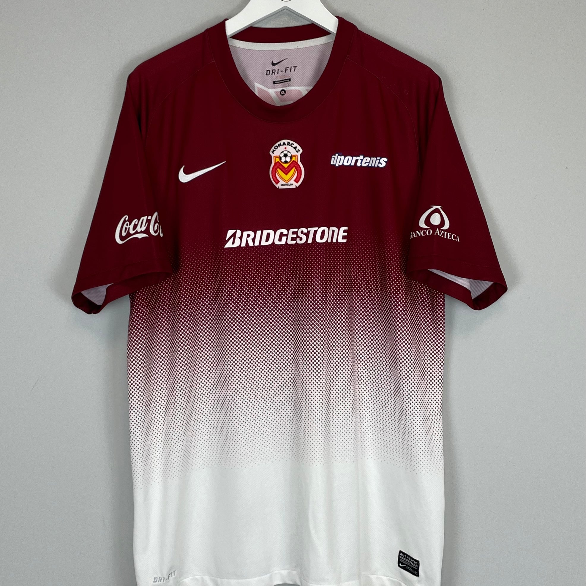Shop 2013/14 MONARCAS MORELIA AWAY SHIRT (XL) NIKE, classic football shirts, vintage football shirts & retro soccer jerseys at Cult Kits