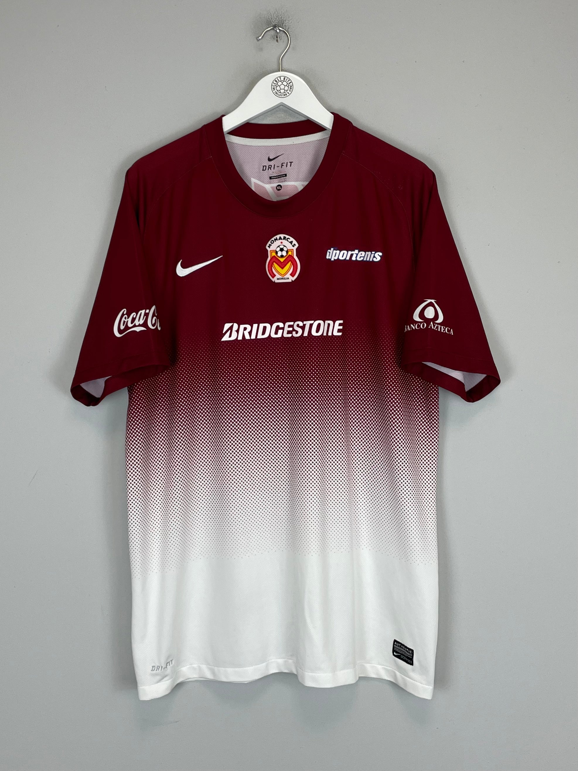 Shop 2013/14 MONARCAS MORELIA AWAY SHIRT (XL) NIKE, classic football shirts, vintage football shirts & retro soccer jerseys at Cult Kits