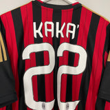 Shop 2013/14 AC MILAN KAKA #22 HOME SHIRT (XL) ADIDAS, classic football shirts, vintage football shirts & retro soccer jerseys at Cult Kits