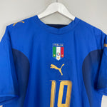 Shop 2006 ITALY TOTTI #10 HOME SHIRT (M) PUMA, classic football shirts, vintage football shirts & retro soccer jerseys at Cult Kits
