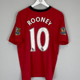 2009/10 MANCHESTER UNITED ROONEY #10 HOME SHIRT (XL) NIKE
