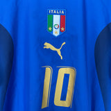 Shop 2006 ITALY TOTTI #10 HOME SHIRT (M) PUMA, classic football shirts, vintage football shirts & retro soccer jerseys at Cult Kits