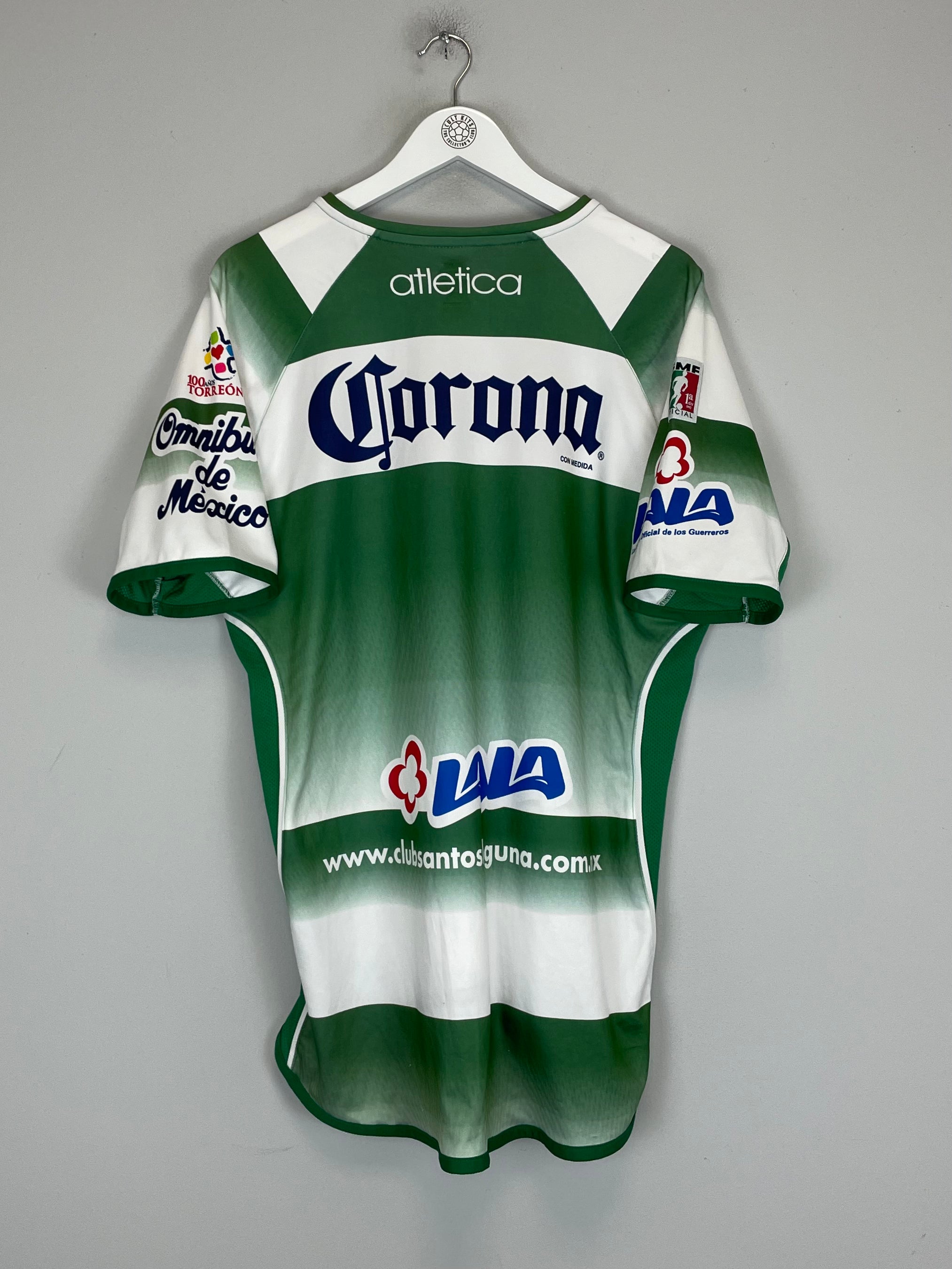Shop 2007/08 SANTOS LAGUNA HOME SHIRT (L) ATLETICA, classic football shirts, vintage football shirts & retro soccer jerseys at Cult Kits