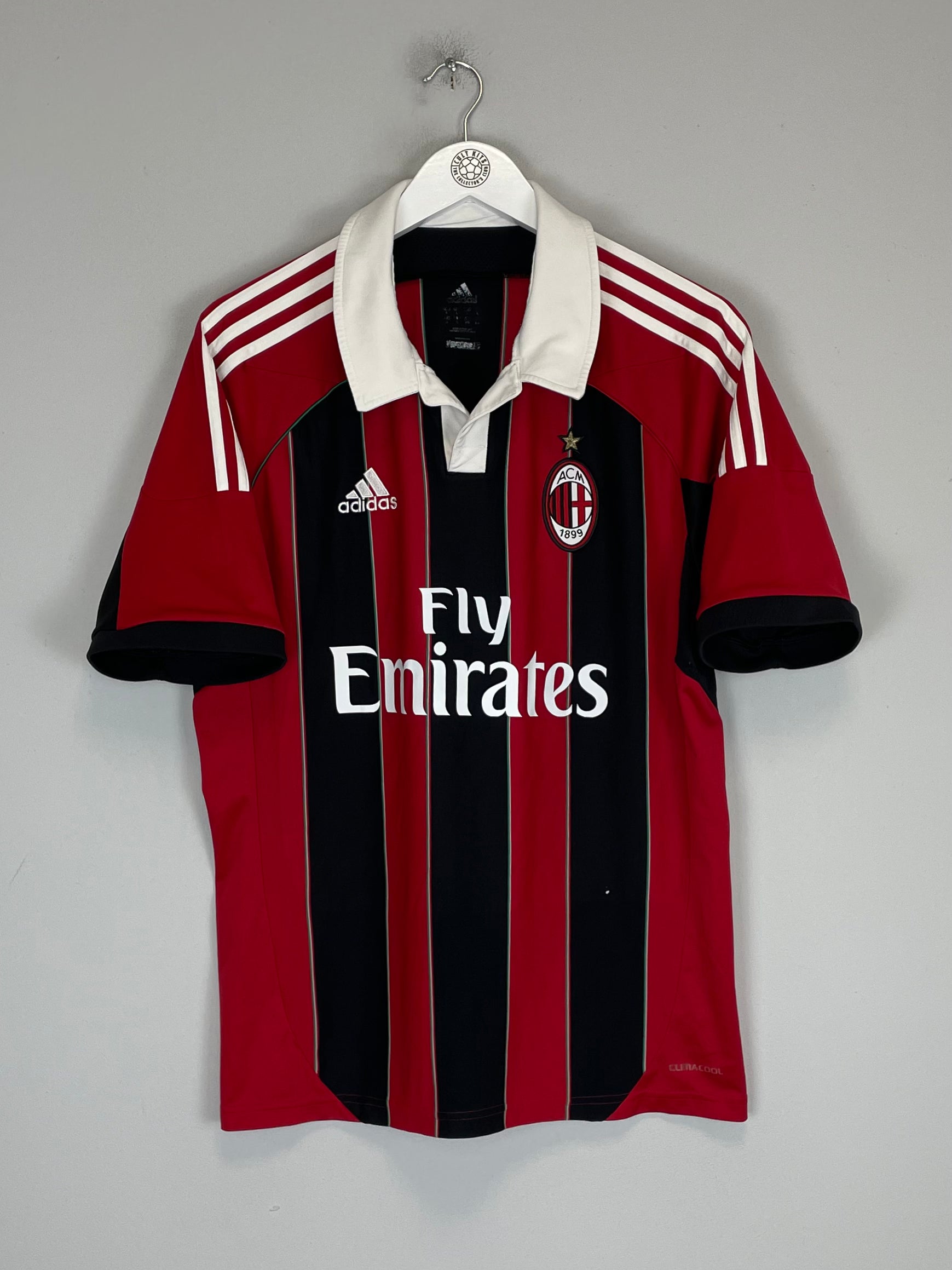 Shop 2012/13 AC MILAN ROBINHO #7 HOME SHIRT (L) ADIDAS, classic football shirts, vintage football shirts & retro soccer jerseys at Cult Kits