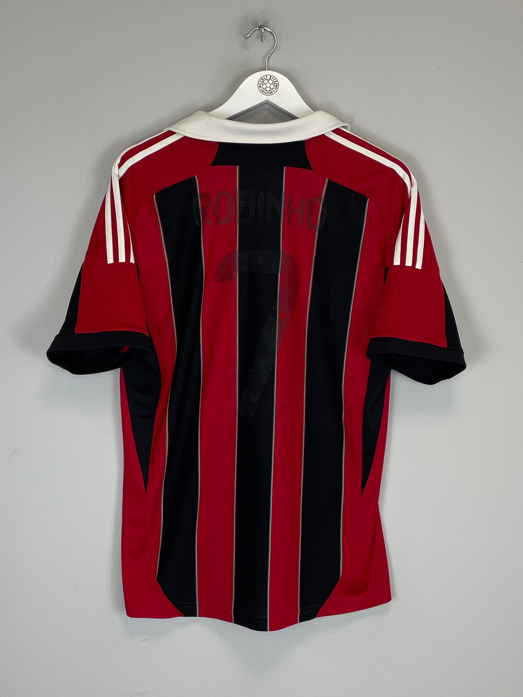 Shop 2012/13 AC MILAN ROBINHO #7 HOME SHIRT (L) ADIDAS, classic football shirts, vintage football shirts & retro soccer jerseys at Cult Kits