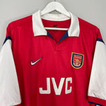 Shop 1998/99 ARSENAL BERGKAMP #10 HOME SHIRT (XL) NIKE, classic football shirts, vintage football shirts & retro soccer jerseys at Cult Kits