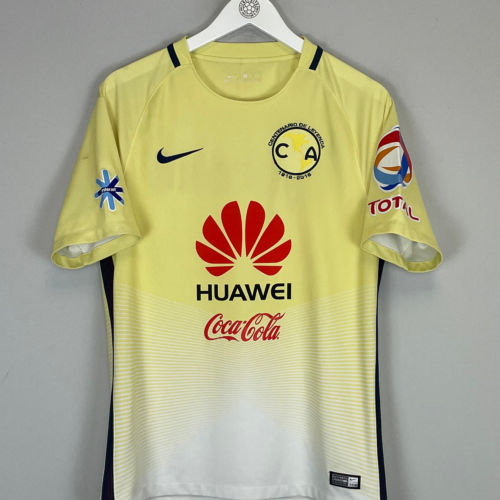 Shop 2016/17 CLUB AMERICA *CENTENARY* HOME SHIRT (M) NIKE, classic football shirts, vintage football shirts & retro soccer jerseys at Cult Kits
