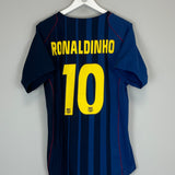 2004/05 BARCELONA RONALDINHO #10 AWAY SHIRT (L) NIKE